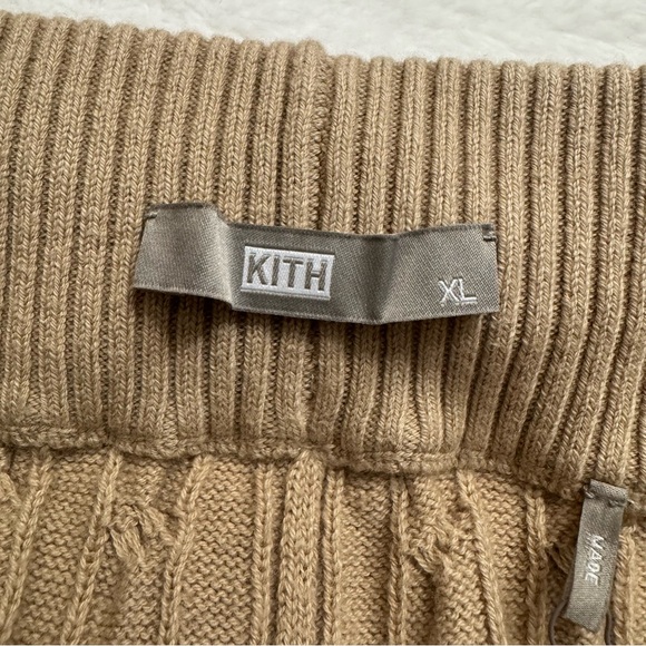 NWT - KITH Garrett Cable Knit Pant - Birch - Sweatpants - Size XL - Picture 6 of 6
